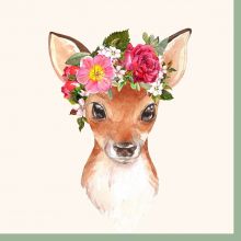 Napkins - Floral Deer