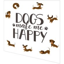 Napkins - Dog Happy