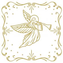 Napkins embossed - Angel Deco