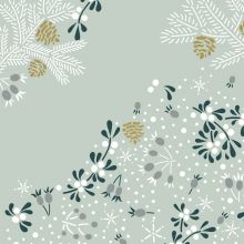 Napkins - Frosty floral