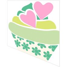 Servietten gestanzt - Cupcake - 2
