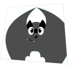 Servietten gestanzt - Fledermaus - 3