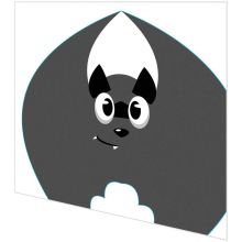 Servietten gestanzt - Fledermaus - 2