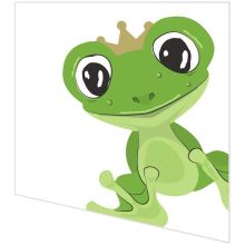 Napkins punched in form - Frog Prince