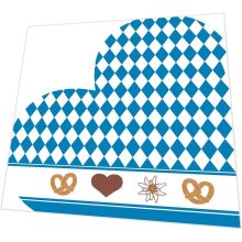 Napkins punched in form - Bavarian Heart