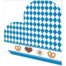 Napkins punched in form - Bavarian Heart