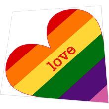 Napkins punched in form - Colourful Love