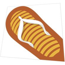 Napkins punched in form - Sandal