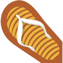 Servietten gestanzt - Sandale