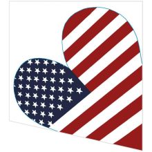 Napkins punched in form - USA Flag