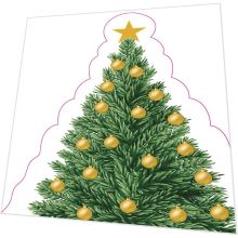 Servietten gestanzt - Weihnachtsbaum - 3