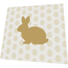 Servietten - Goldener Hase - 3