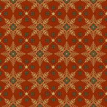 Napkins - Golden snow red