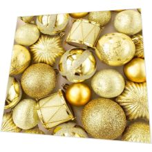 Servietten - Goldkugeln - 3