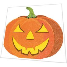 Servietten gestanzt - Halloween Kürbis - 3