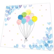 Servietten - Herzen und Ballons - 3