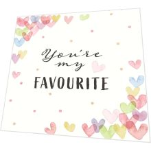 Servietten - Herzen und Favourite - 3