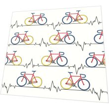 Napkins - Heartbeat Bike white