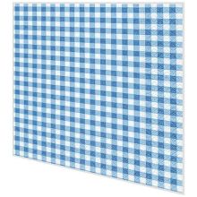 Servietten kariert blau - New Vichy - 2