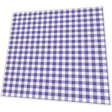 Servietten kariert lavendel - New Vichy - 3