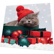 Servietten - Katze und Geschenke - 3