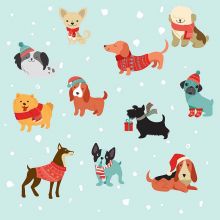 Servietten - Merry Dogs - Hunde