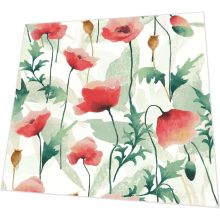 Servietten - Mohnblumen gemalt - 3