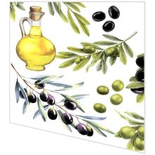 Servietten - Oliven und Öl - 2