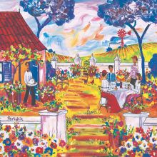 Servietten Portchie - Mittagessen im Garten - 1