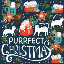 Servietten - Purrfect Christmas