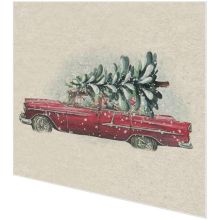 Napkins - Car Xmas tree - 100% of recycling