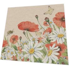 Servietten - Mohnblumen - 100% Recycling - 3