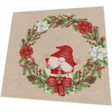 Servietten - Santa im Kranz - 100% Recycling - 3