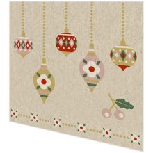 Napkins - Scandi Baubles - 100% of recycling