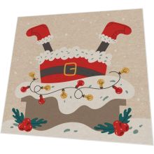 Servietten - Santa im Schornstein - 100% Recycling - 3