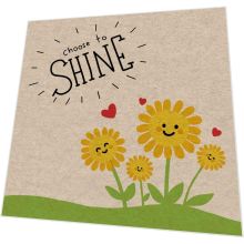 Servietten - Sonnenblumen - 100% Recycling - 3