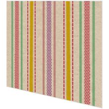 Napkins - Colourful stripes - 100% of recycling