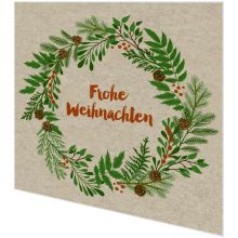 Napkins - Weihnachtskranz - 100% of recycling