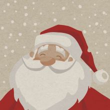 Servietten - Weihnachtsmann - 100% Recycling - 1