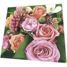Servietten - Romantische Blumen - Rosen - 3