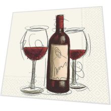 Napkins - Vino rosso