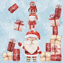 Servietten - Santas Helfer mit Geschenken - 1