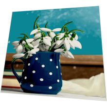 Servietten - Schneeglöckchen in blau - 3