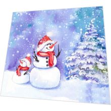 Servietten - Schneemann-Freunde - 3