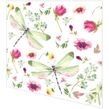 Servietten - Sommerfeld mit Libellen - 2
