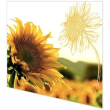 Servietten - Sonnenblume in der Dämmerung - 2