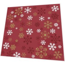 Servietten - Traditioneller Schnee rot - 3