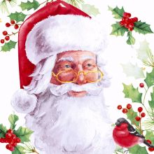 Servietten - Vintage Claus