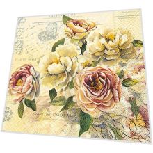 Servietten - Vintage Rosen - 3