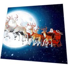 Servietten - Weihnachtsmann vor dem Mond - 3